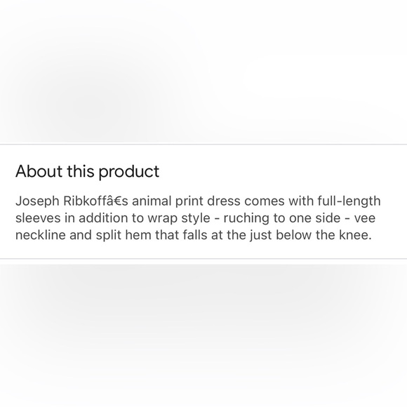 EUC Joseph Ribkoff Animal Print Long Sleeve Dress Size 4 - Picture 2 of 5